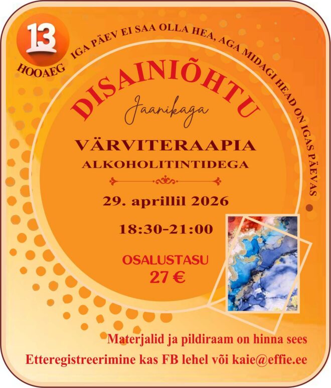 Värviteraapia alkoholitindiga