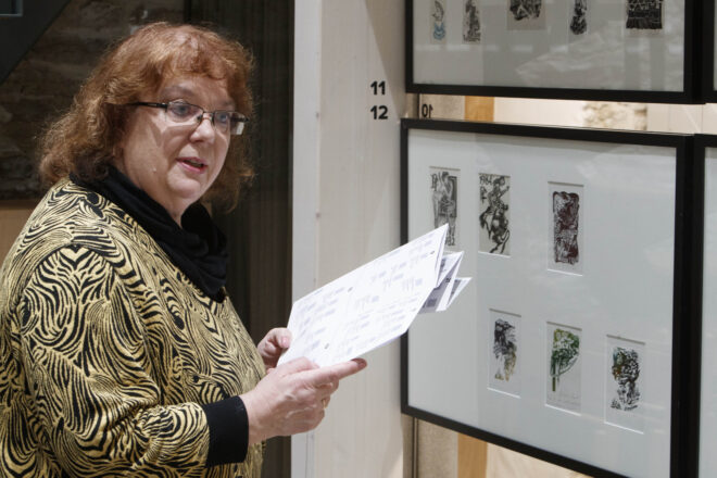 Vääna raamatukogu näitus “Ex libris – kunst kaante varjus. Pisigraafika Ilmar Kaalu kogust” 