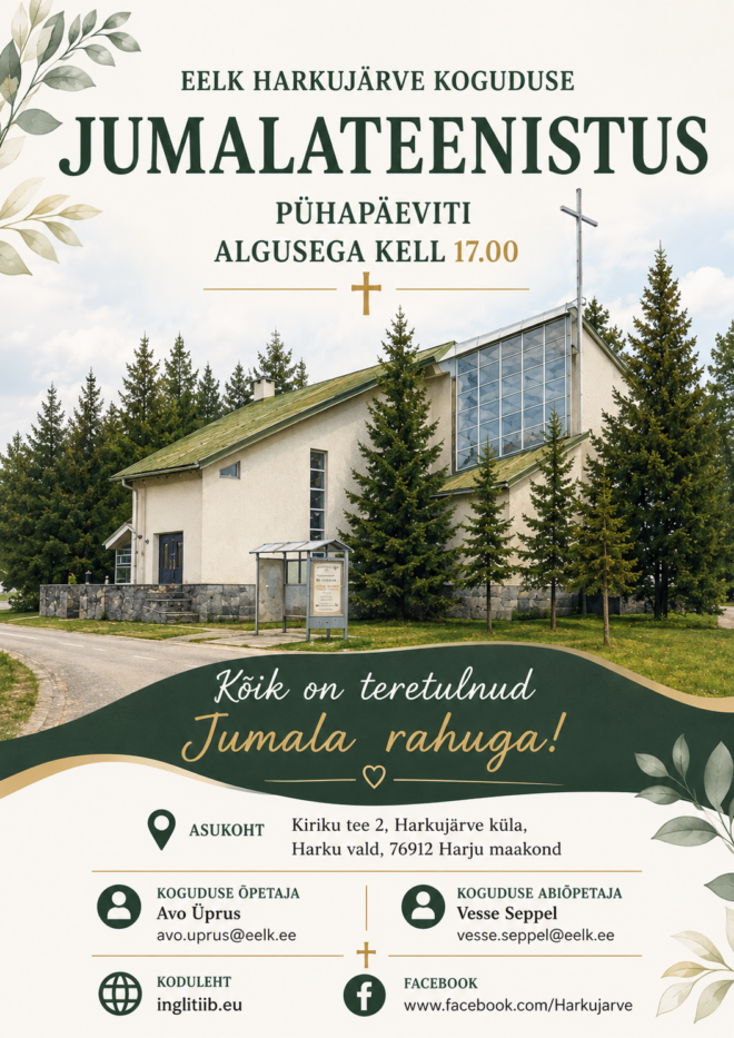 Jumalateenistus Harkujärve kirikus