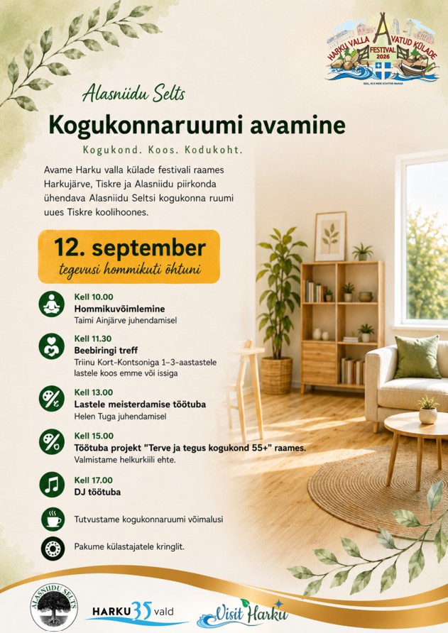 Tiskre Koolis kogukonnaruumi avamine